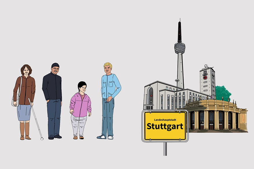 Menschen mit wesentlicher Behinderung haben es schwer eine Stelle auf dem allgemeinen Arbeitsmarkt zu finden. Bei der Stadt Stuttgart arbeiten einige Menschen mit einer wesentlichen Behinderung auf einem inklusiven Arbeitsplatz. Dieses Video wird bald mit Untertiteln verfügbar sein.