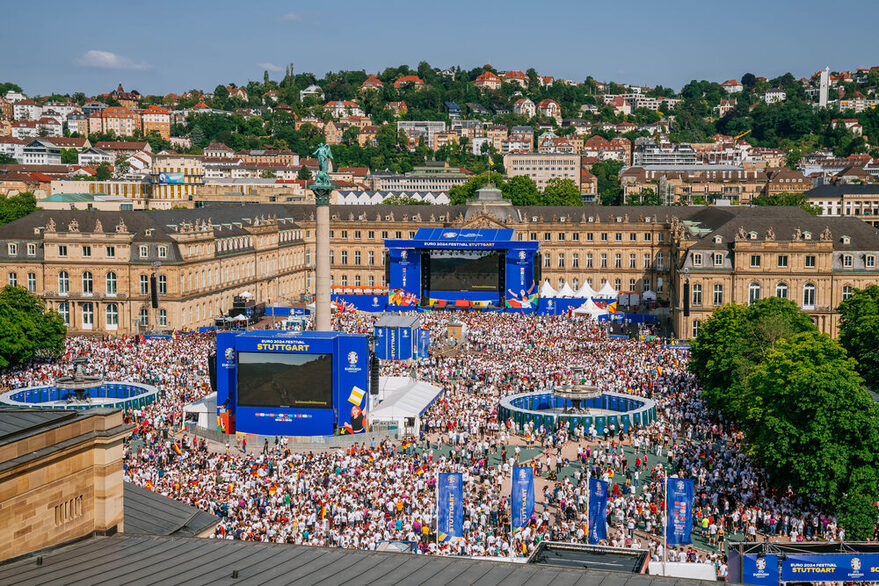 The Schlossplatz for Pulic Viewing during the UEFA EURO