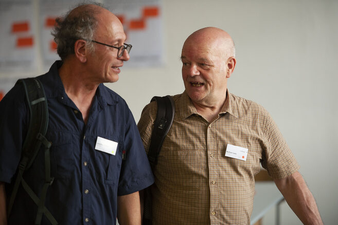 Foto von Joachim Sauter (l.) und Wolfgang Isele.