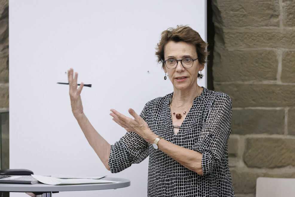 Prof. Béatrice Longuenesse beim Workshop im Hegel-Haus