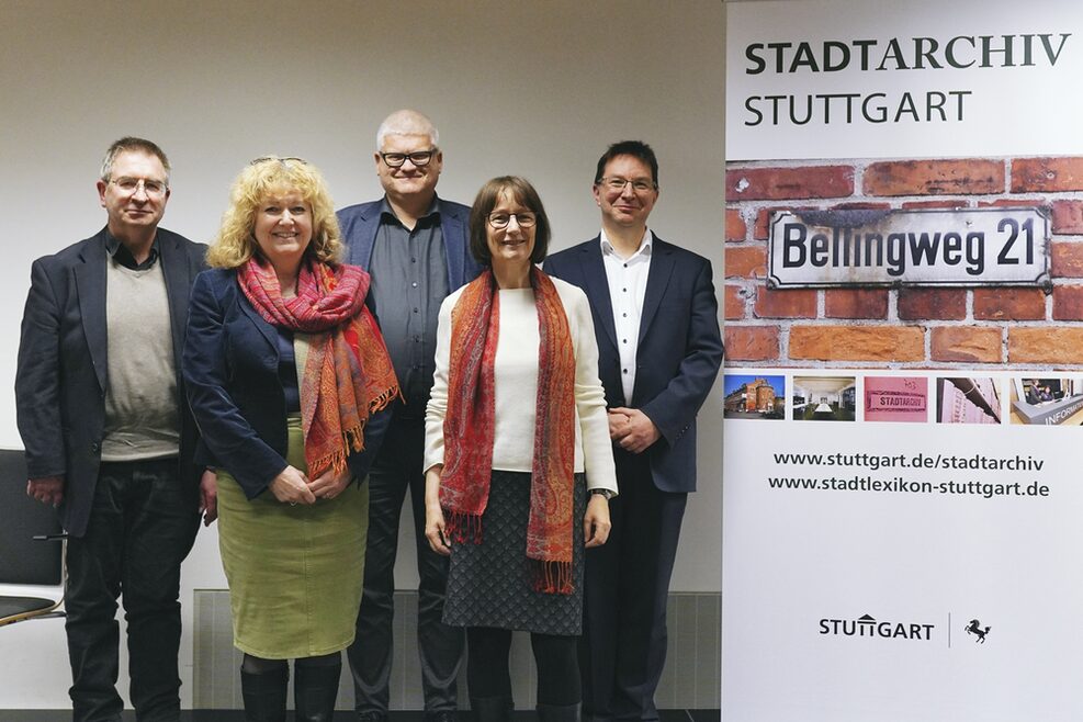 Gruppenfoto im Statarchiv Stuttgart.