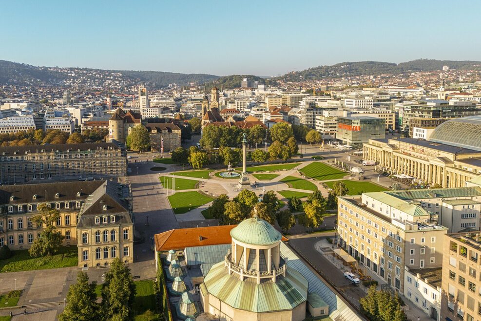 Blick auf den Schlossplatz