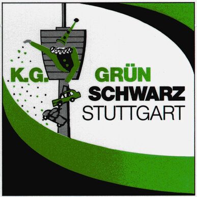 Logo Karnevalgesellschaft Grün-Schwarz Stuttgart im Vespa-Fiat-Club e. V.