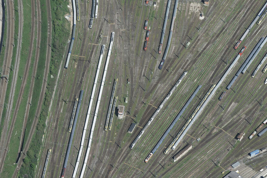 Track apron at Stuttgart main station