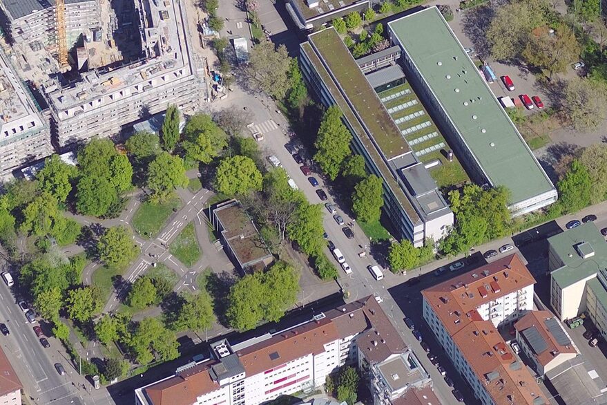 Der Diakonissenplatz an der Rosenbergstraße im Stuttgarter Westen