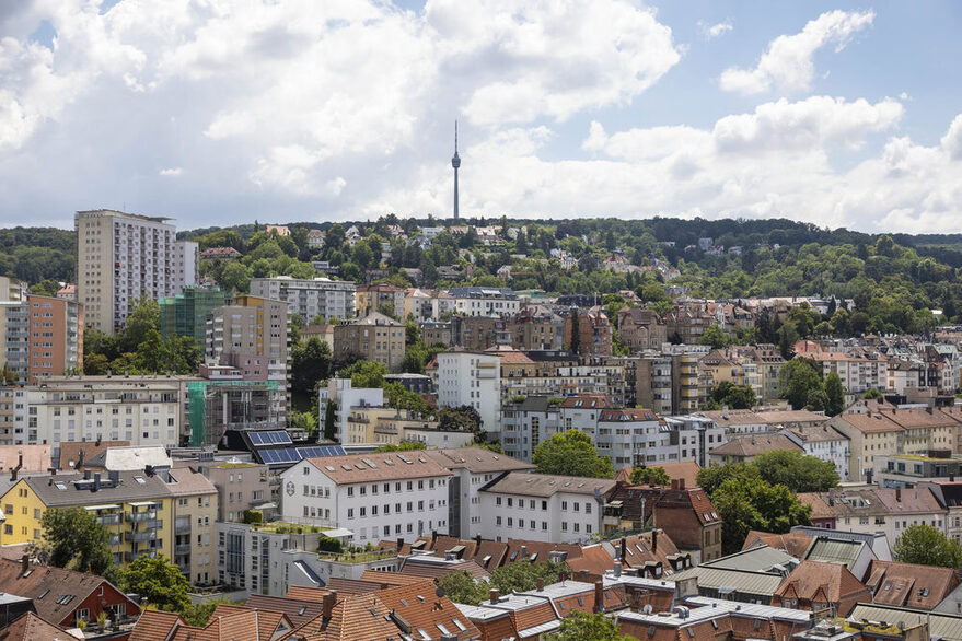 Blick über die Dächer Stuttgarts