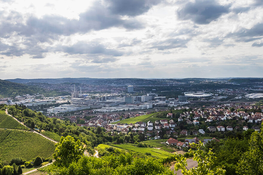 Blick auf Untertürkheim.