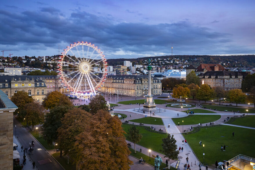 Riesenrad auf dem Schlossplatz